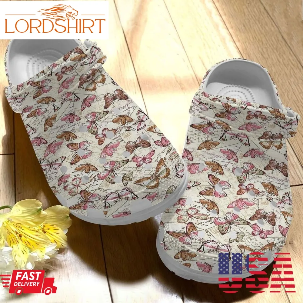 Butterfly Personalize Clog Custom Crocs Fashionstyle Comfortable For Women Men Kid Print 3D Butterfly Dream