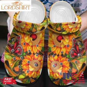 Butterfly Personalized Clog Custom Crocs Comfortablefashion Style Comfortable For Women Men Kid Print 3D Butterfly V1