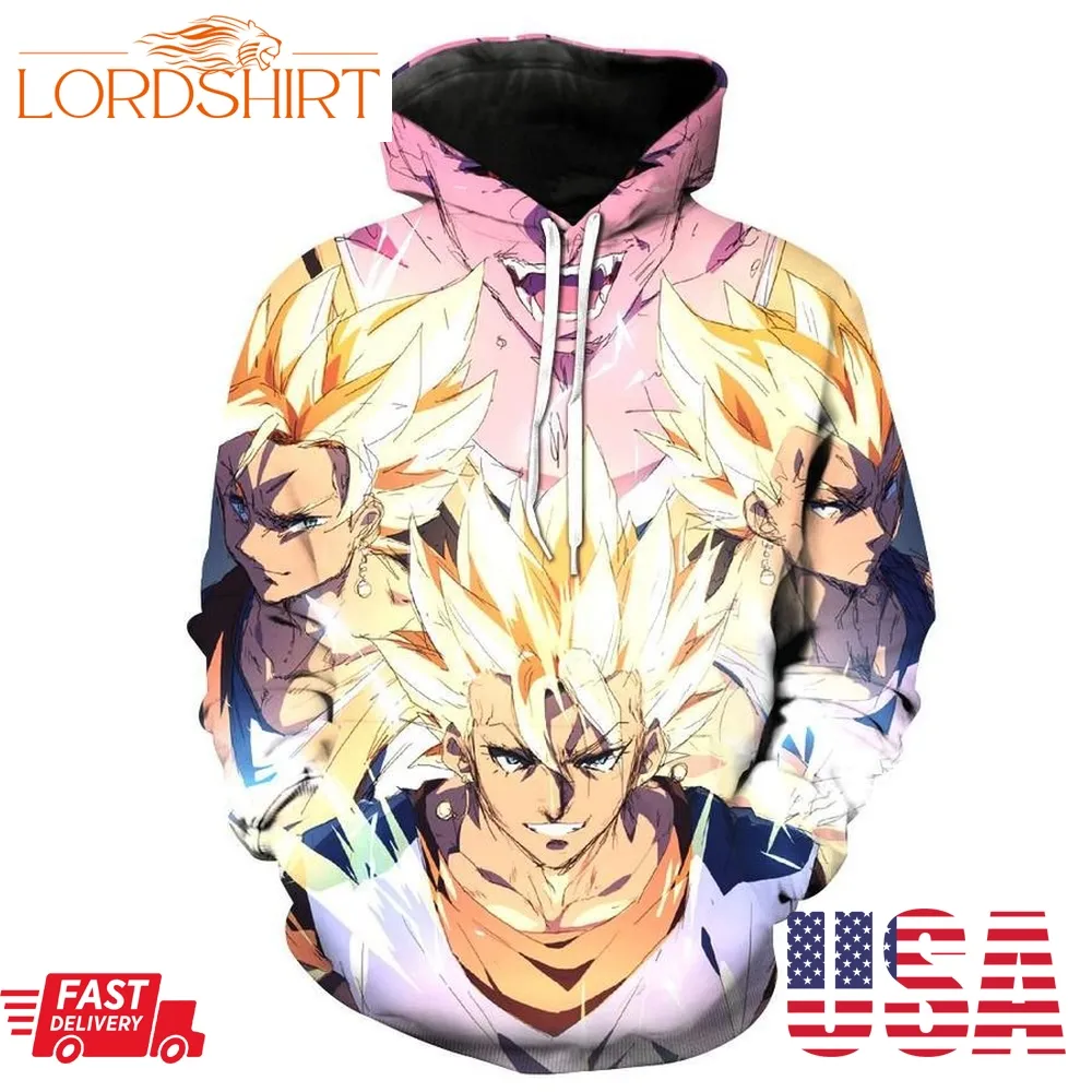 Buu Saga Awesome Dbz Vegito Dragon Ball Z Pullover And Zippered Hoodies Custom 3D Graphic Printed 3D Hoodie All Over Print Hoodie For Men For Women