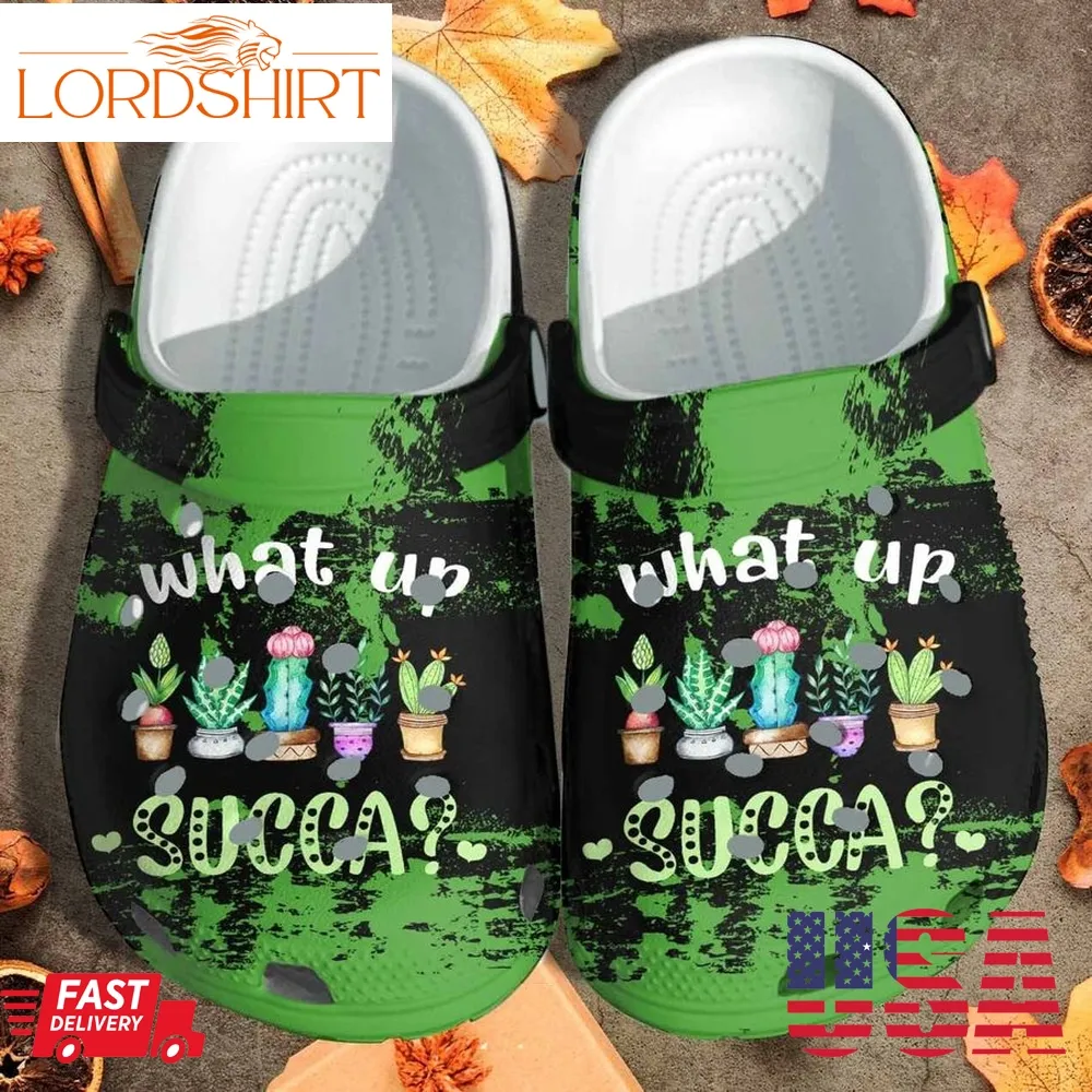 Cactus Plants Crocs Shoes Clogs Gift For Boy Girl   What Up Succa Beach Crocs Shoes Clogs Birthday Gift For Daughter Friend Niece