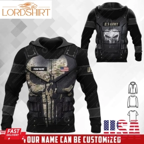 Camo Skull Vest Personalized Name N Flag Pullover And Zip Pered Hoodies Custom 3D Clothes Graphic Printed 3D Hoodie All Over Print Hoodie For Men For Women