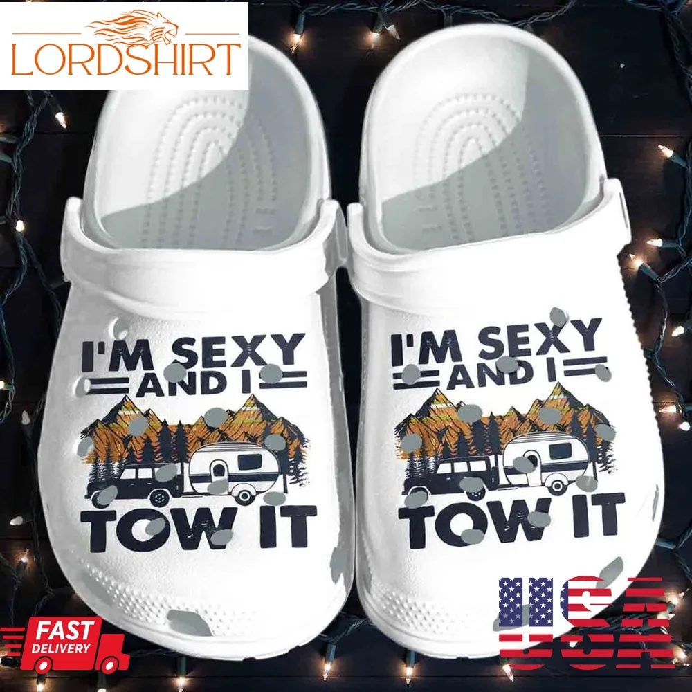 Camping Bus Shoes   Sexy And Tow It Crocs Clog Birthday Gift For Man Son Cousin Friend