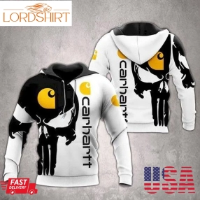 Carhartt Punisher Skull 3D Hoodie Pullover Hoodie