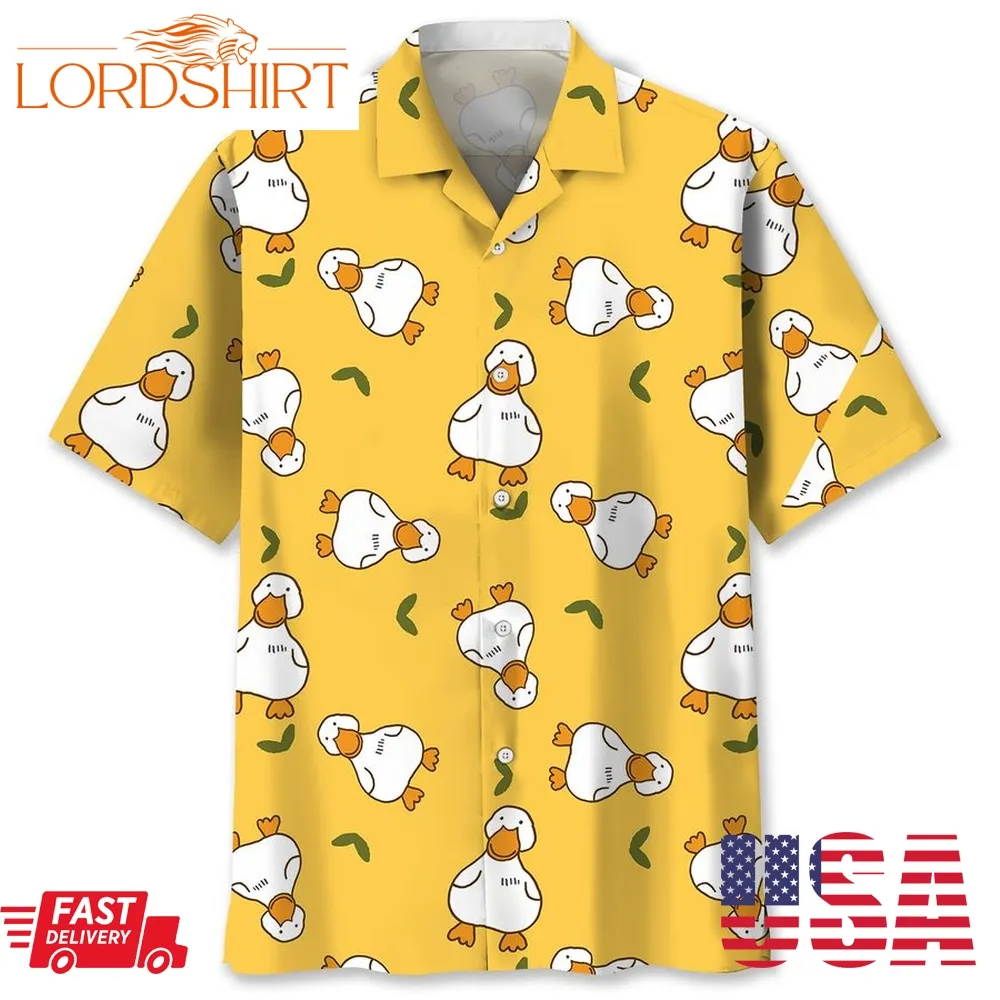 Cartoon Duck Hawaii Shirt