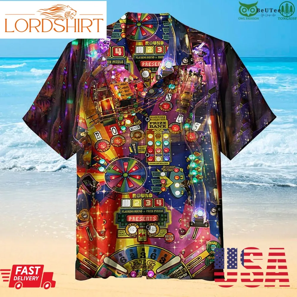 Casino Prize Banks Retro Pinball Hawaiian Shirt