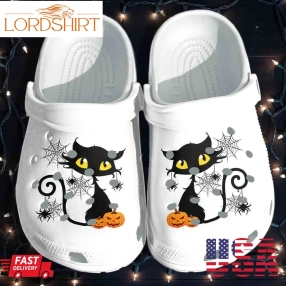 Cat And Spider Halloween Shoes Clog   Crocs Crocband Clog Birthday Gift For Boy Girl