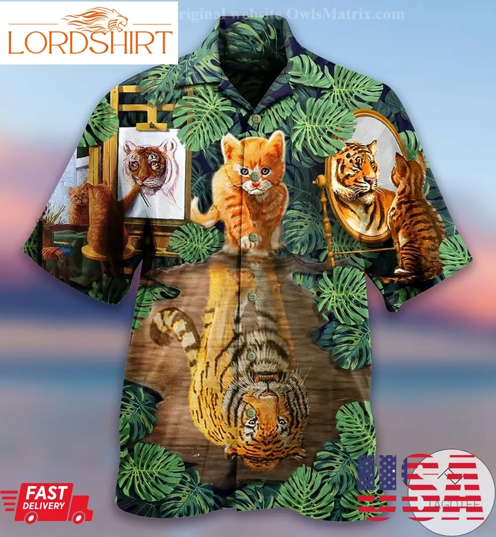 Cat And Tiger Hawaiian Shirt