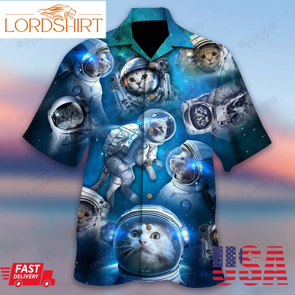 Cat Astronaut Hawaiian Shirt Ty185632