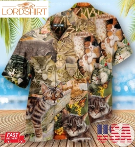 Cat Dreaming Sleeping Hawaiian Shirt