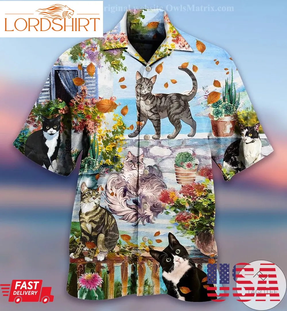 Cat Loves Home And Loves Summer Hawaiian Shirt