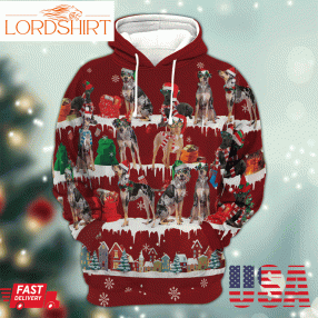 Catahoula Leopard Snow Christmas 3D Hoodiegif