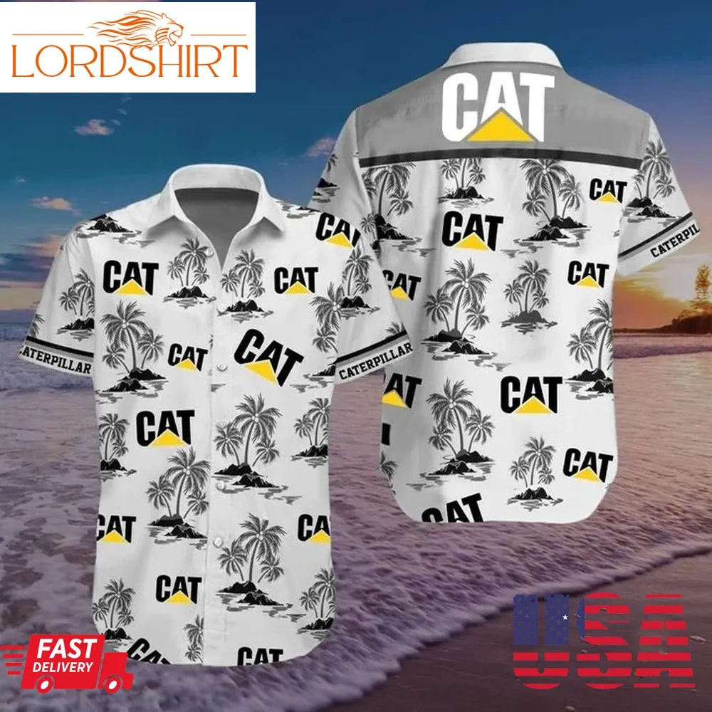 Caterpillar Cat Logo Hawaiian Shirt