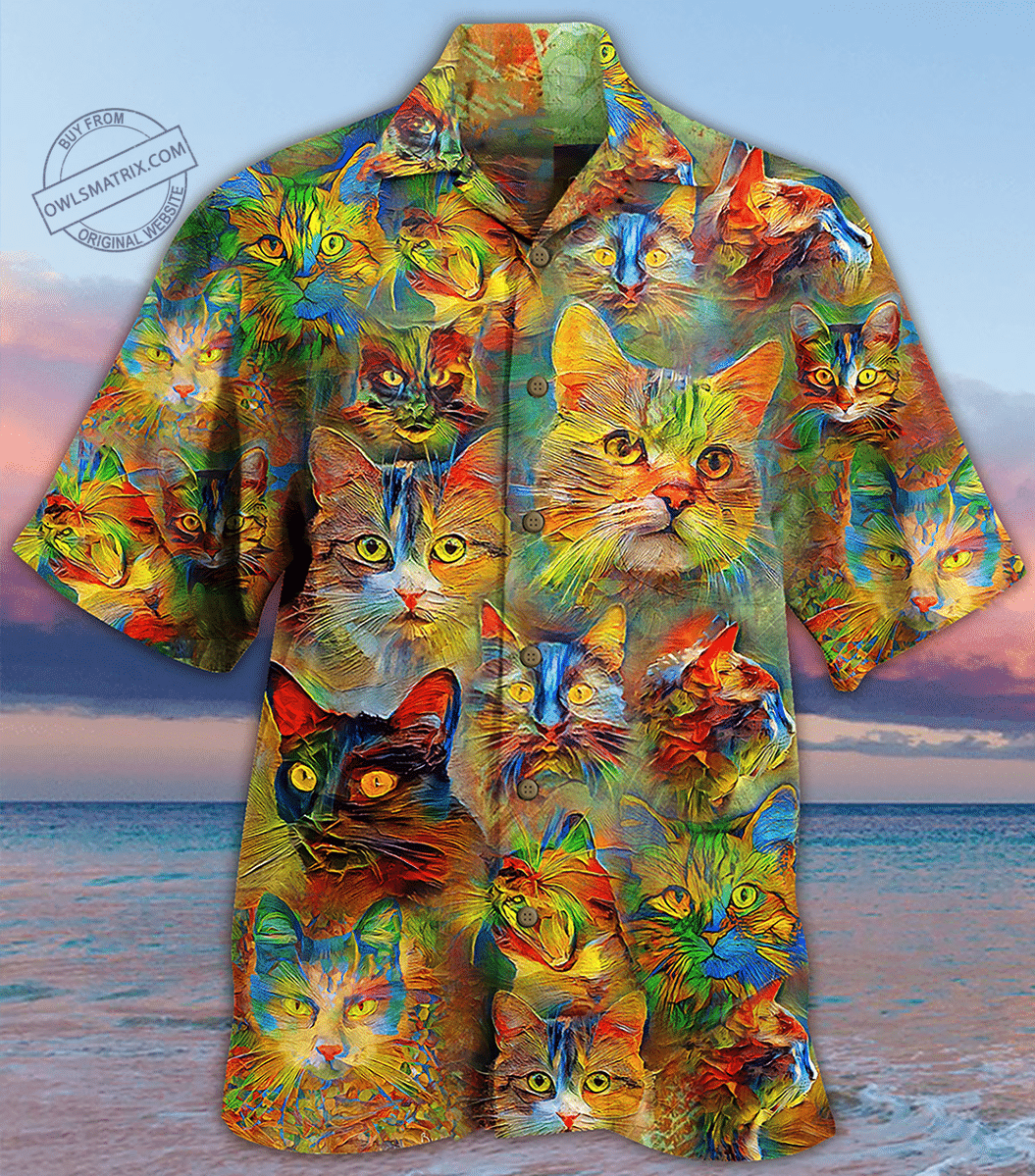 Cats Beautiful Color   Hawaiian Shirt  Haws12fnn260521