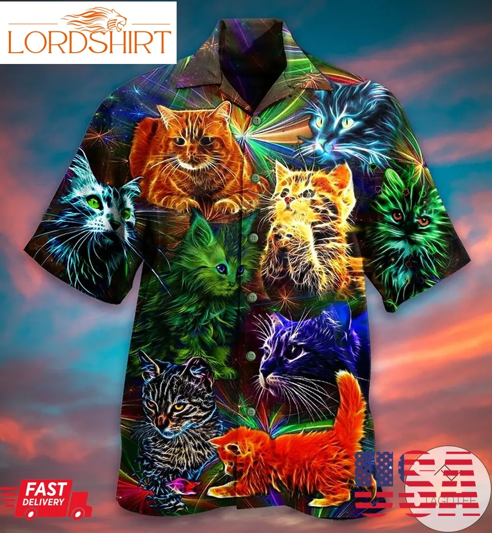 Cats Colorful In Dream Hawaiian Shirt