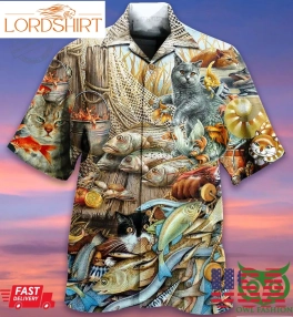 Cats Love Fish  Hawaiian Shirt