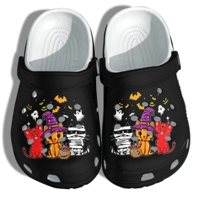 Cats Mummy Witch Halloween Night Shoes Clog Crocs Crocband Clog Birthday Gift For Boy Girl