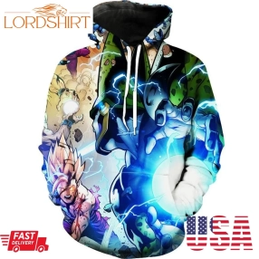 Cell Vs Gohan Comic Dragon Ball Comic Hoodie 3D