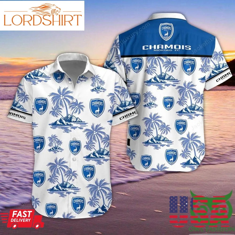 Chamois Niortais Fc Short Sleeve Hawaiian Shirt