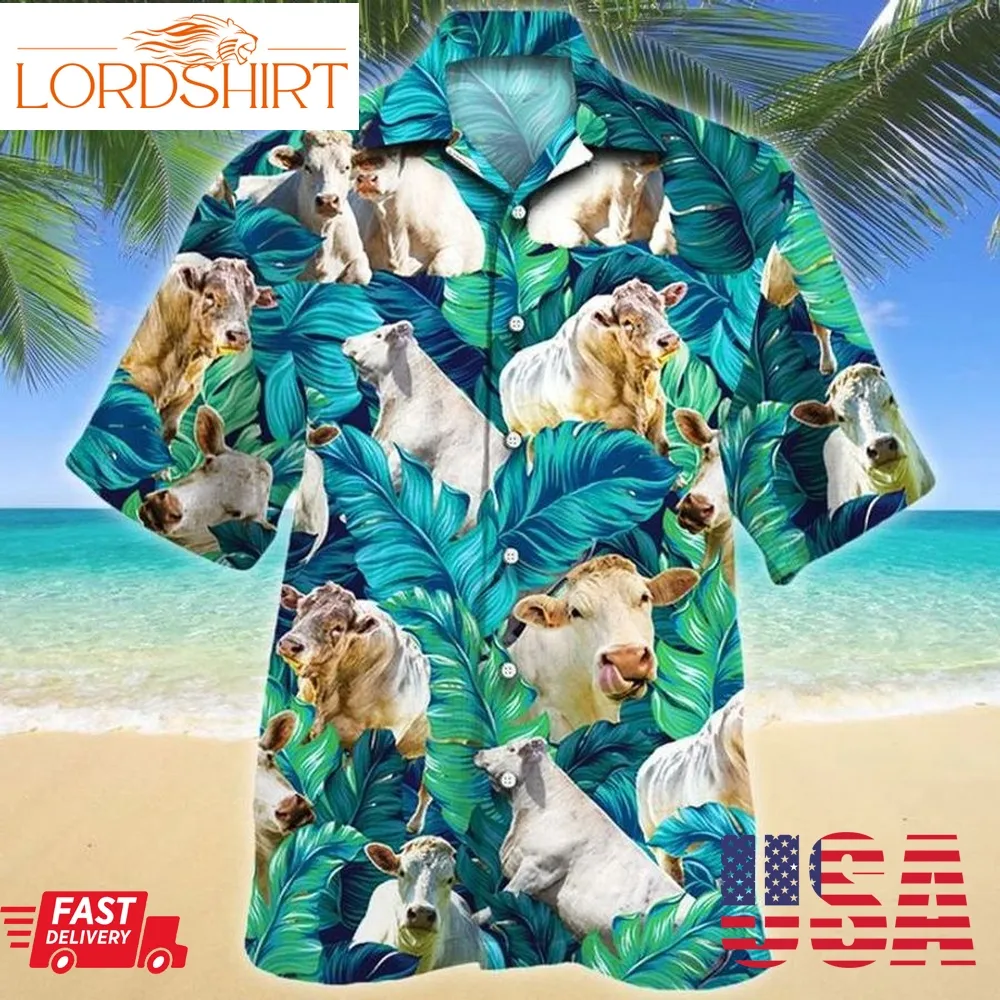 Charolais Cattle Lovers Hawaiian Shirt