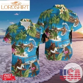 Check Out This Awesome Amazing Bigfoot Christmas Hawaiian Aloha Shirts