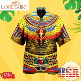 Check Out This Awesome God Armor Will Protect Yourlife Egyptian Style Hawaiian Unisex Aloha Shirt H