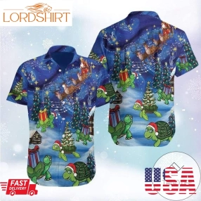 Check Out This Awesome Hawaiian Aloha Shirts Awesome Turtle On Christmas 312L