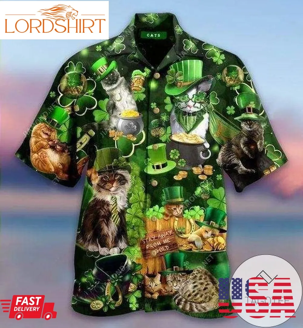 Check Out This Awesome Hawaiian Aloha Shirts Cat In St Patricks Day