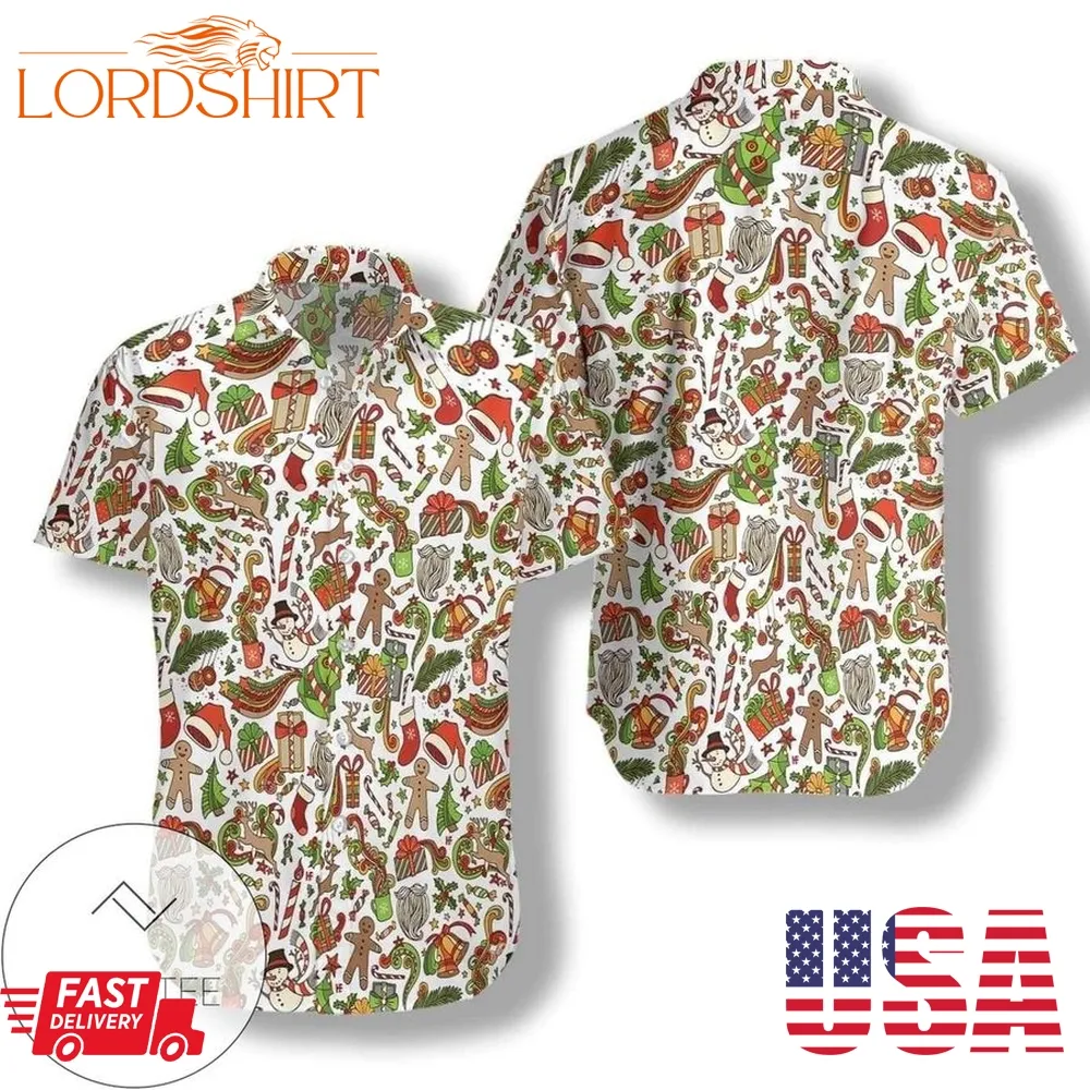 Check Out This Awesome Merry Christmas Pattern Hawaiian Aloha Shirts