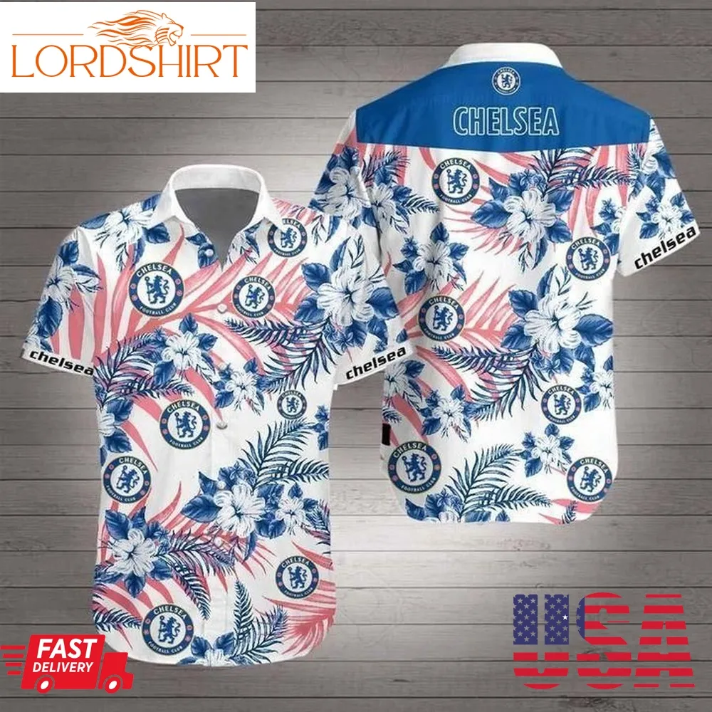 Chelsea Premier League Football Hawaiian Shirt Summer Shirt