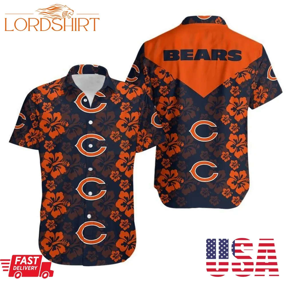 Chicago Bears Flowers Hawaii Shirt And Shorts Summer Collection H97