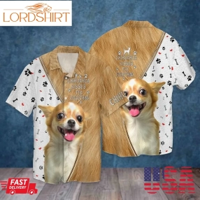 Chihuahua Dog Chihuahua Kisses Fix Everything For Men And Women Graphic Print Short Sleeve Hawaiian Casual Shirt Y97