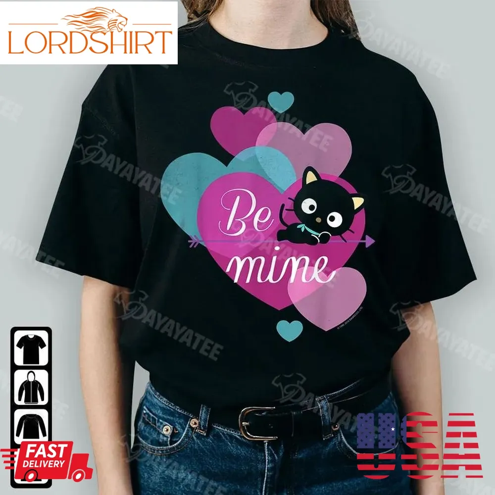 Chococat Be Mine Valentine Shirt Funny Cat Colorful Heart Arrow Gifts For Valentines Day