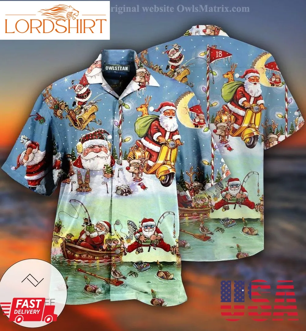 Christmas Cute Santa Claus Limited Hawaiian Shirt