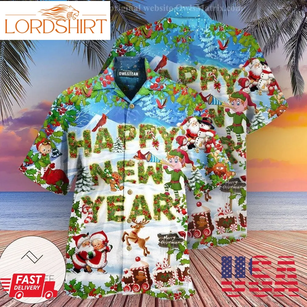 Christmas Happy New Year Snow Edition Hawaiian Shirt