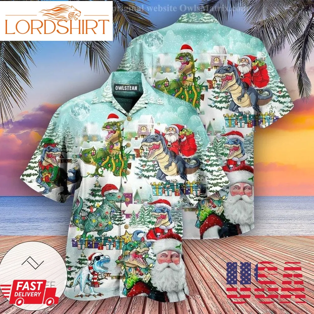 Christmas Have A Roarsome Edition Hawaiian Shirt