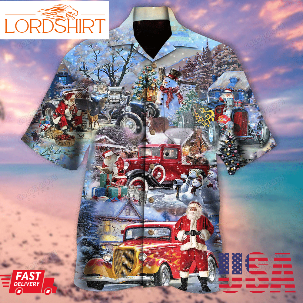 Christmas Is Better With Hot Rod Hawaiian Shirt Tv21101 Repng