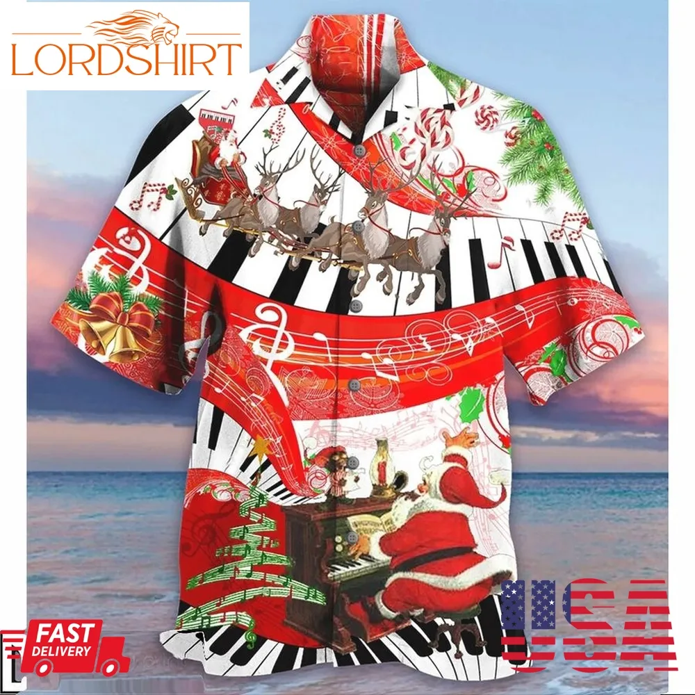 Christmas Love Music Hawaiian Shirt