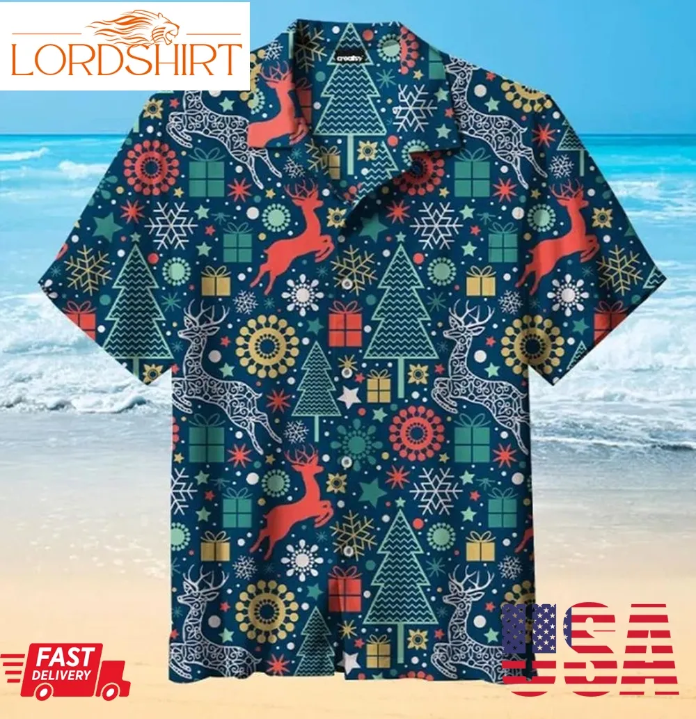 Christmas Pattern Hawaiian Shirt