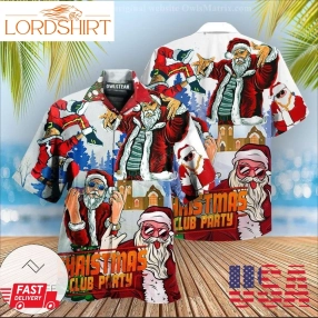 Christmas Santa Dances Like A Star Edition Hawaiian Shirt