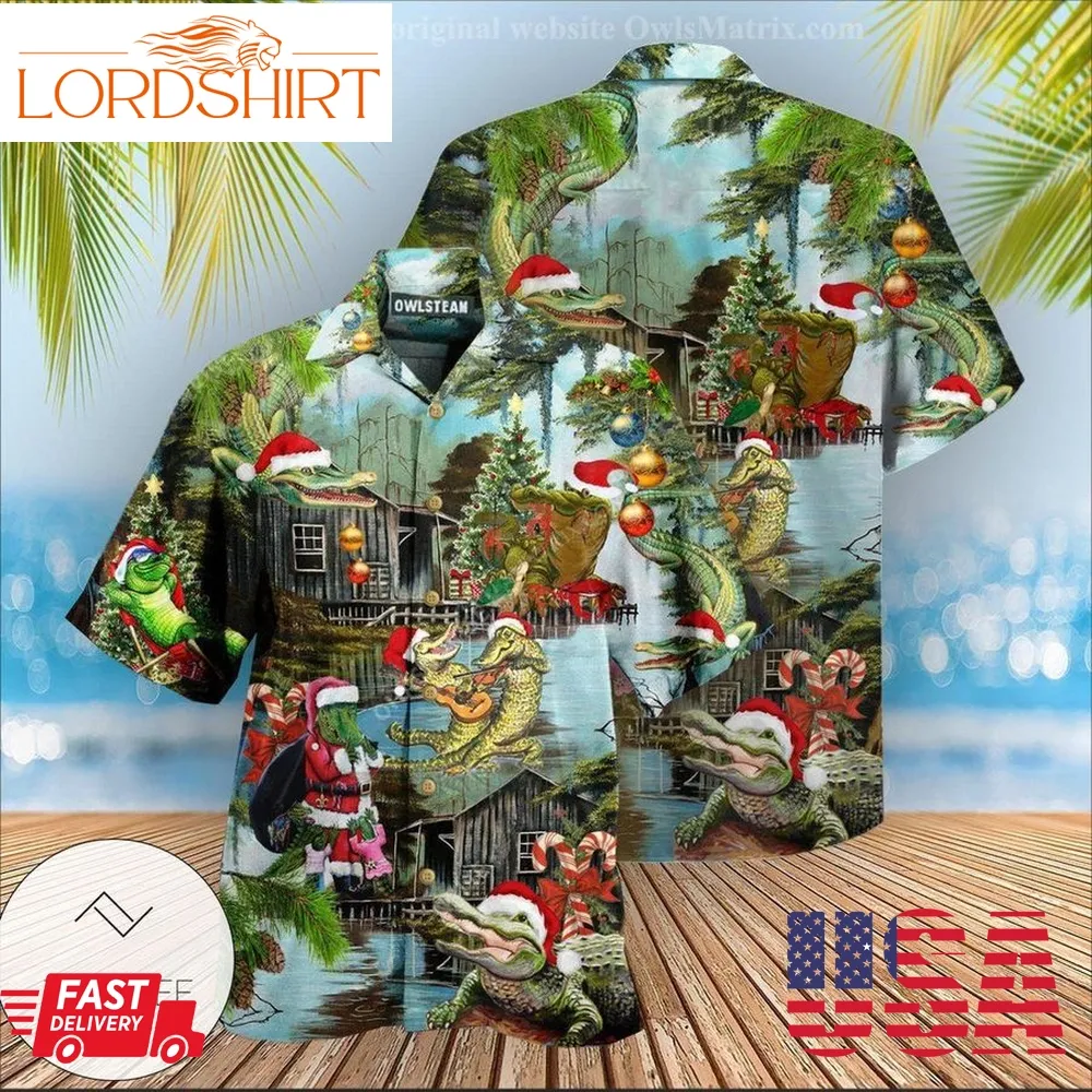 Christmas See You Later Alligator Edition Hawaiian Shirt