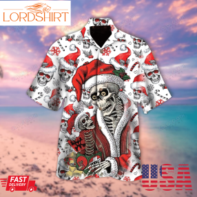 Christmas Skull Santa Claus Hawaiian Shirttv507947png