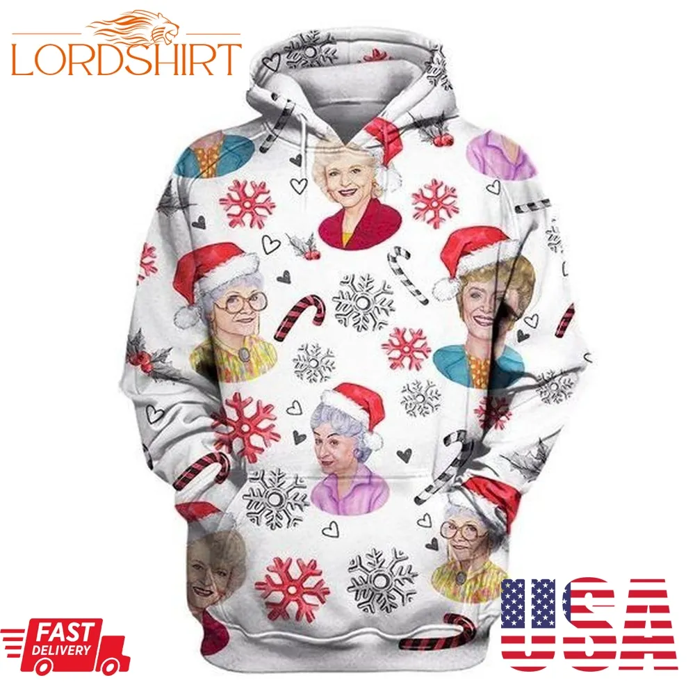 Christmas The Golden Girls 3D Hoodie For Men For Women All Over Printed Hoodie