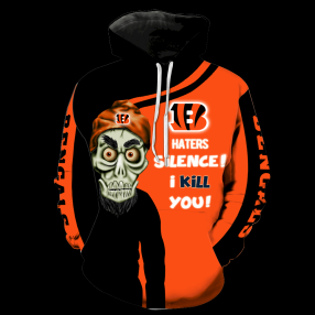 Cincinnati Bengals Skull Full All Over Print V1411 Hoodie Zipper