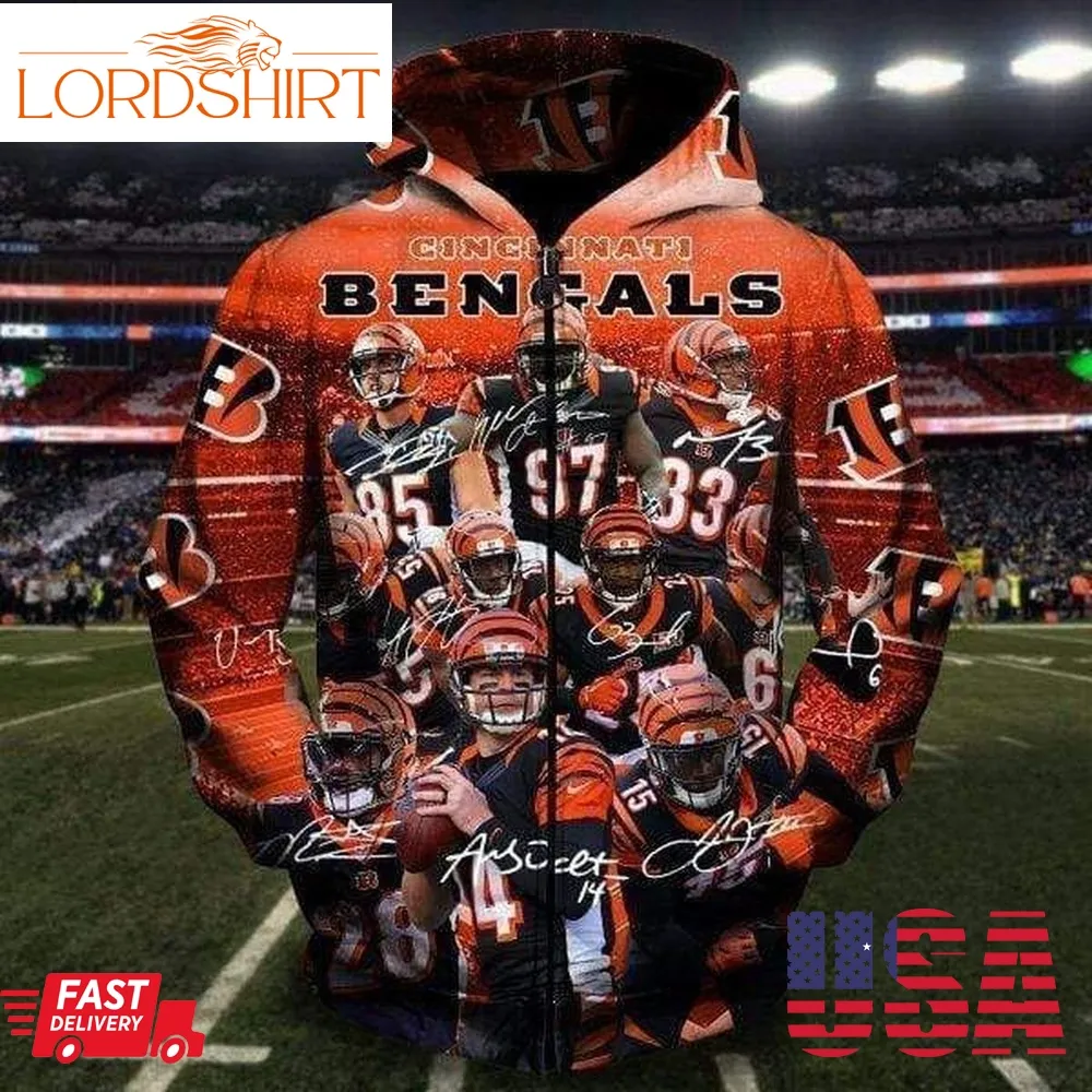 Cincinnati Bengals Skull Hoodies Sweatshirt