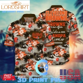 Cleveland Browns Hawaiian Shirt For Grandparent New