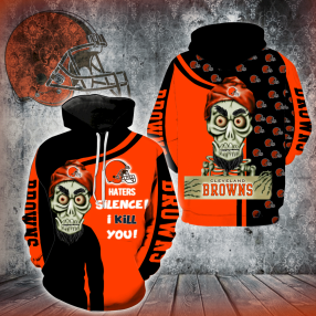 Cleveland Browns Skull 3D Hoodie And Zipper For Men And Women V1408