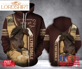 Clydesdale Horse 3D Hoodie For Men For Women All Over Printed Hoodie