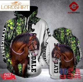 Clydesdale Horse Pullover Hoodie