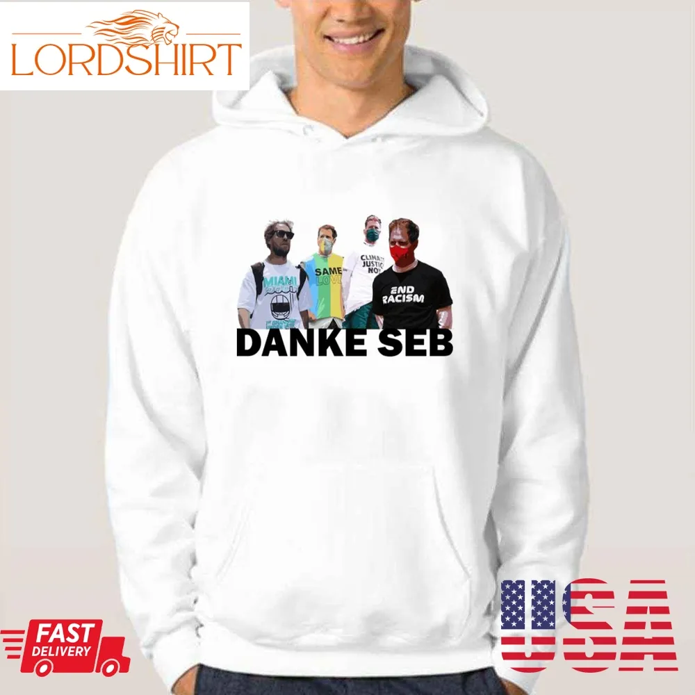 Collection Danke Seb Sebastian Vettel Formula 1 Retirement Unisex Hoodie