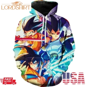 Comic Dragon Ball Z Comic Style Dbz Hoodie 3D